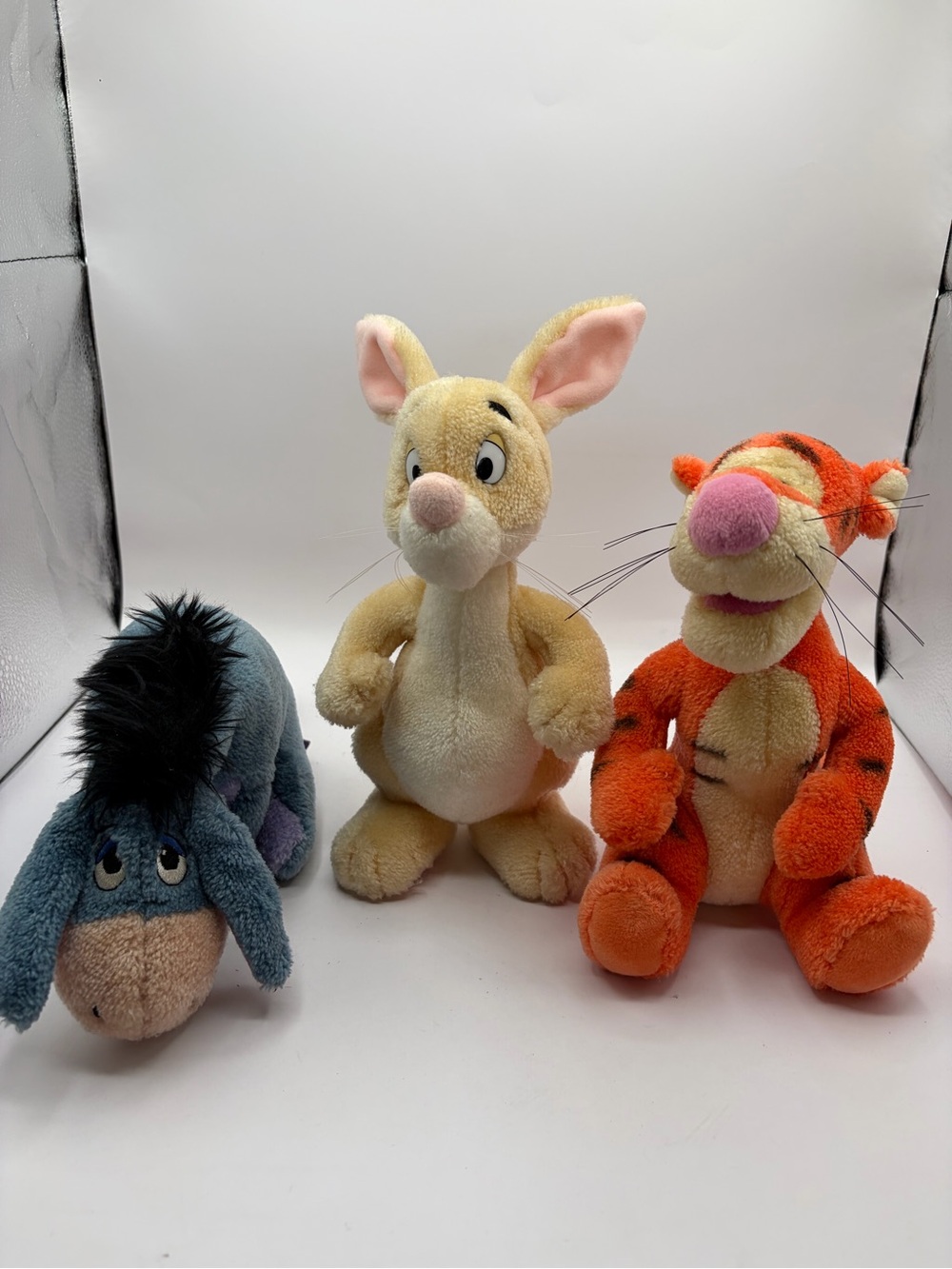 Disney GUND Winnie the Eeyore Tigger Rabbit Plush Trio 100 Acre Collection
